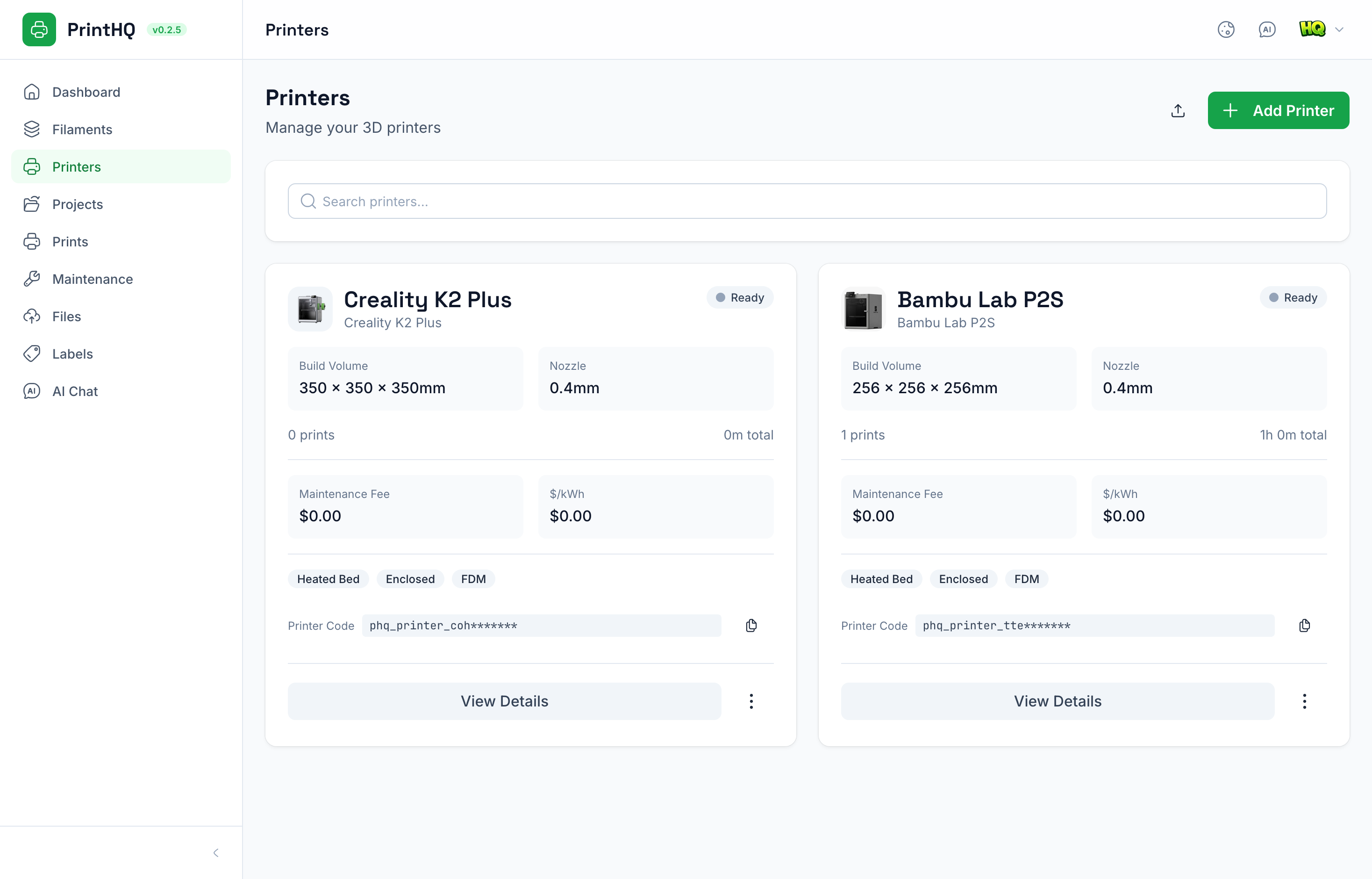 PrintHQ Dashboard 3
