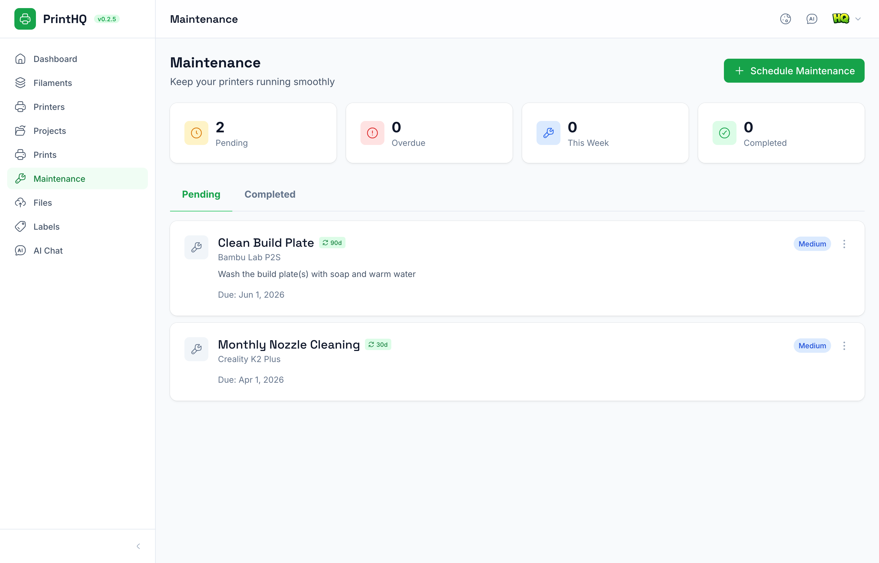 PrintHQ Dashboard 5